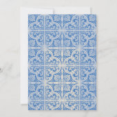 青い彼女の大切な人への結婚前お披露目パーティー 招待状 (裏面)