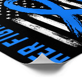 青い彼女の戦いは私の戦い糖尿病認識度Shir ポスター (角)