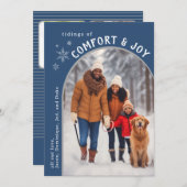 青い心地よいとJoyフォトカード シーズンカード (正面/裏面)