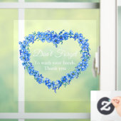 青い忘れハートは手を洗わない ウィンドウサイン (ホーム)