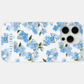 青い忘れ私はiPhoneのケパーソナライズされたースではない Case-Mate iPhoneケース (裏面 (横))