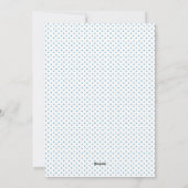 青い応援から新年2018写真コラージュトレンディー シーズンカード (裏面)