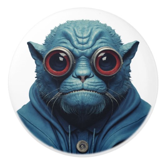 青い怪物 セラミックノブ (正面)