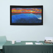 青い怪物 横断幕 (トレードショー)