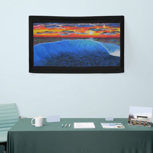 青い怪物 横断幕 (トレードショー)