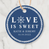 青い恋は甘航海の結婚い フェイバータグ (正面)