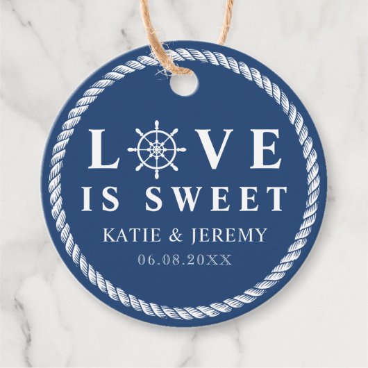 青い恋は甘航海の結婚い フェイバータグ (正面)