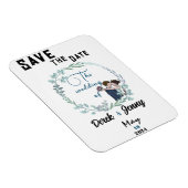 青い恋人たちのウェディング マグネット (右側)