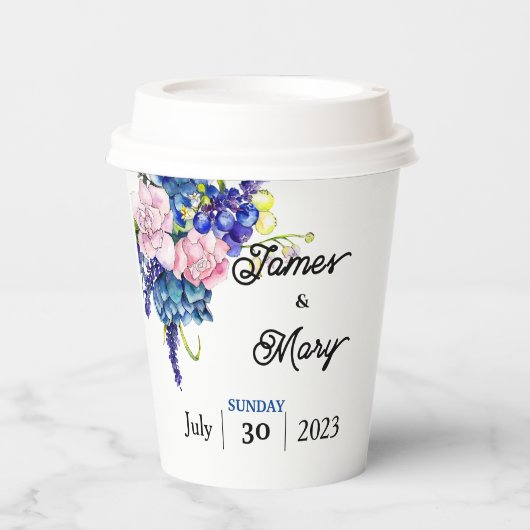 青い恋人 紙コップ (正面)