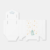 青い恐竜のキラキラ星の男の赤ちゃんシャワー フェイバーボックス (折り畳みなし)