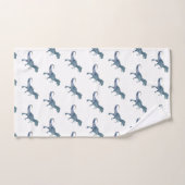 青い恐竜のトレックスバスタオオルセット バスタオルセット (ハンドタオル)