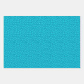 青い恐竜のパターン ラッピングペーパーシート (正面2)