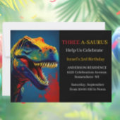 青い恐竜の冒険 招待状