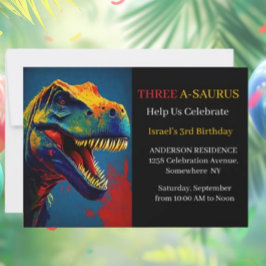 青い恐竜の冒険 招待状