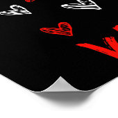 青い恐竜の申し訳ない女性ママは私のバレンタイン ポスター (角)