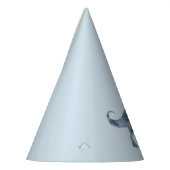 青い恐竜トレックスパーティー帽子 パーティーハット (左)