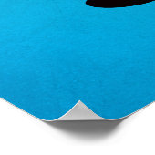 青い恵み深い邪悪な黒猫 ポスター (角)