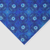 、青い悪のまなざしパターンのモダンなデジタル芸術冷却して下さい 薄葉紙 (詳細)