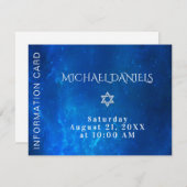 青い情報の挿入 エンクロージャーカード (正面/裏面)