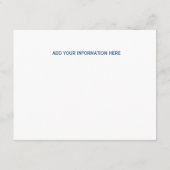 青い情報の挿入 エンクロージャーカード (裏面)