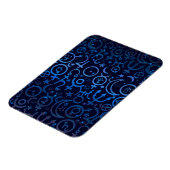 青い惑星のシンボル 神秘的な宇宙の惑星 マグネット (左側)
