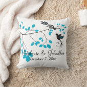 青い愛鳥 クッション (ブランケット)