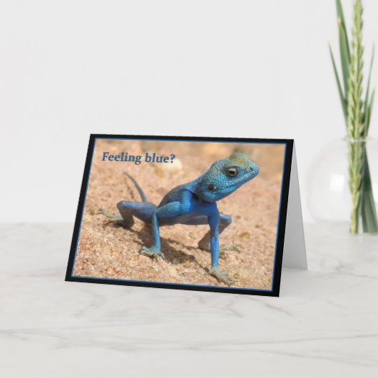 青い感じカードを持って行く カード (正面)