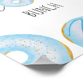 青い感謝していドーナツ ポスター (角)