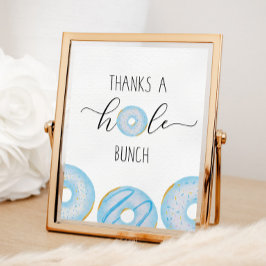 青い感謝していドーナツ ポスター