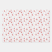 青い我々はbearly待つことができテディベア赤ちゃんシャワー ラッピングペーパーシート (正面3)