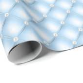 青い房付き真珠 ラッピングペーパー (ロールコーナー)