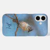 青い房状のタイトマウズ絵を描の名前をカスタムする Case-Mate iPhoneケース (裏面 (横))