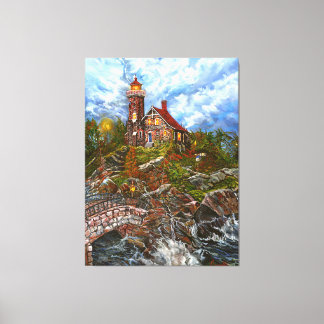 「青い扉の明かり」 キャンバスプリント