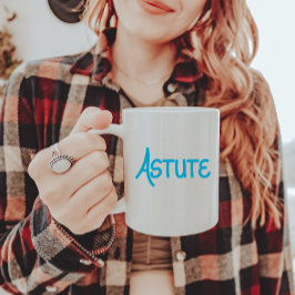 青い手ユニーク入力された語彙アシュット ツートーンマグカップ