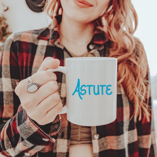 青い手ユニーク入力された語彙アシュット ツートーンマグカップ