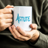 青い手ユニーク入力された語彙アシュット ツートーンマグカップ