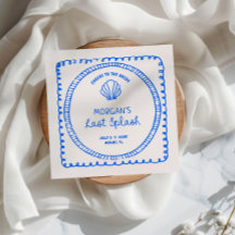 青い手描きの最後の大きな花嫁