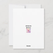 青い手書きおもしろいのクリスマスホリデーカード シーズンカード (裏面)