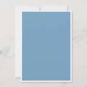 青い手配書 西部カウボーイの誕生日招待状 招待状 (裏面)