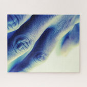 青い手 ジグソーパズル (横)