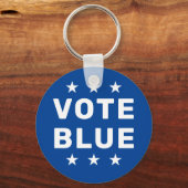 青い投票記号 キーホルダー (裏面)