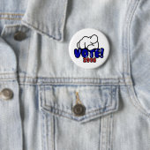 青い投票2018ボタン 缶バッジ (インサイチュ)