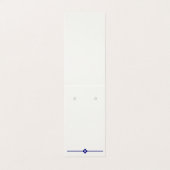 青い折りカスタム畳みテントイヤリングカードのダイヤモンド 名刺 (外部フラット)