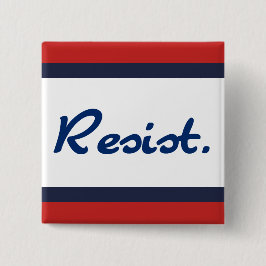 青い抵抗力を持つアンチ・トランプ民主党に対抗する 缶バッジ