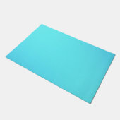 青い抽象画 ドアマット (アングル)