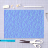 青い抽象画 薄葉紙 (クラフト)