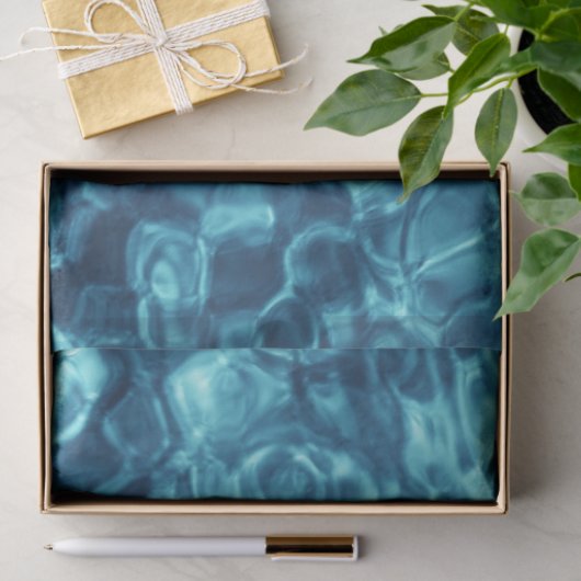 青い抽象的なティッシュペーパー 薄葉紙 (ギフト)