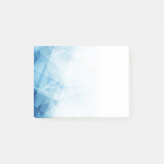 青い抽象芸術の投稿 – メモ ポストイット (正面)
