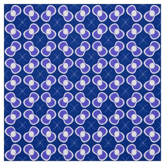 青い抽象芸術パターン ファブリック (見本)