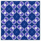 青い抽象芸術パターン ファブリック (クローズアップ)